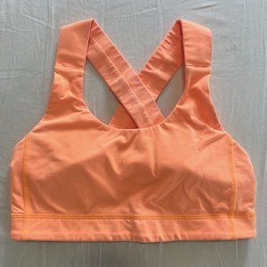 Lululemon sports bra, orange crossback